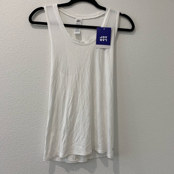 JoyLab Tops Joy Lab White Ribbed Cross Cross Tank Poshmark